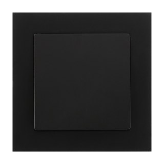 Łącznik p/t schodowy z podświeleniem Malta, 10A, 250V, WP-5M/S, czarny mat