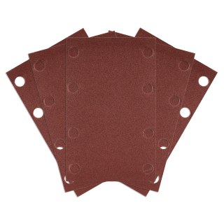 Papier ścierny prostokątny 8 otworów 130 x 80 mm P240 do 04-623, 5 szt.