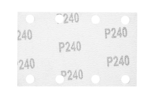 Papier ścierny prostokątny 8 otworów 130 x 80 mm P240 do 04-623, 5 szt. Papier ścierny prostokątny 8 otworów 130 x 80 mm P240 do 04-623, 5 szt.