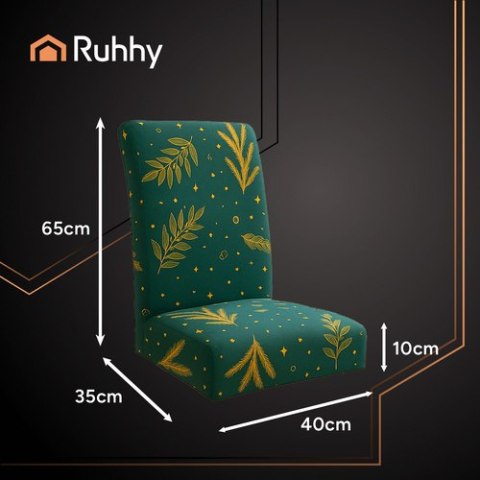 Pokrowce na krzesła 6szt. św. zielone Ruhhy 26637