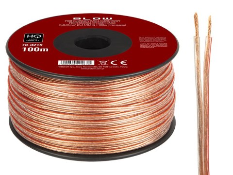 73-321# Przewód głośnikowy 2x0,35mm przezroczysty