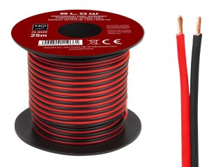 73-342# Przewód głośnikowy 2x0,50mm czarno-czerwony 25m