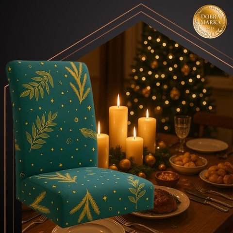 Pokrowce na krzesła 6szt. św. zielone Ruhhy 26637