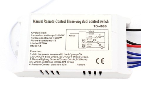 AG132B Bezprz. wł/wył 230v 4 kanały