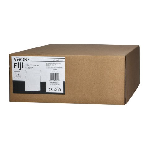 Skrzynka na listy FIJI, czarna