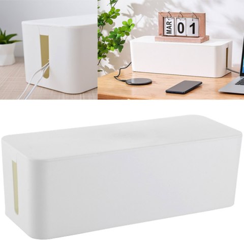 AG963A Organizer na kable listwy biały