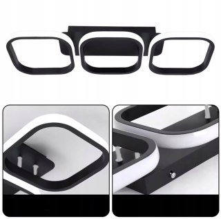 ZD118 Lampa wisząca plafon czarny33w