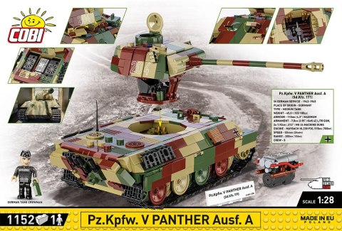 Klocki pz.kpfw.v panther ausf.a 1152 klocki