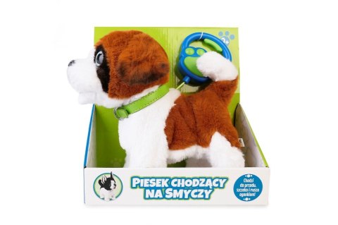 Maskotka interaktywna piesek chodzący na smyczy
