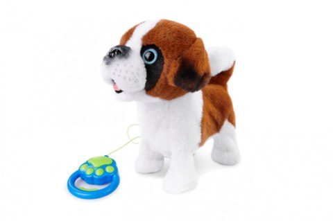 Maskotka interaktywna piesek chodzący na smyczy