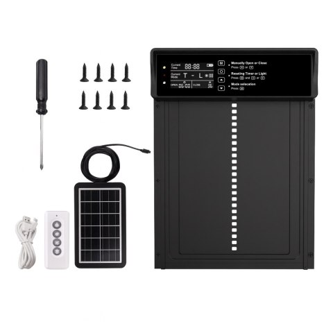 DA265A Drzwi automatyczne do kurnika z panelem solarnym