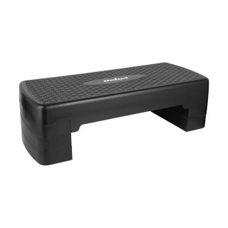 Step do aerobiku i ćwiczeń fitness, 3 stopnie, 68cm, czarny, REBEL ACTIVE