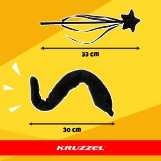 Strój kotka 7el.- czarny Kruzzel 26745