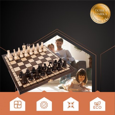 Szachy królewskie 31x31cm Ruhhy 26038