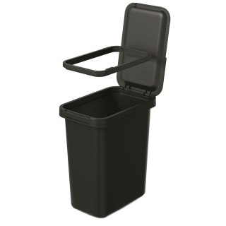 Kosz na śmieci SYSTEMA 12L - czarny recykling