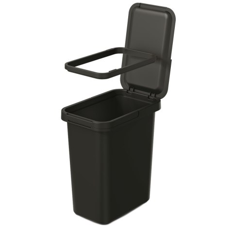 Kosz na śmieci SYSTEMA 12L - czarny recykling