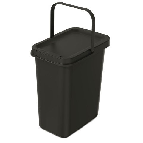 Kosz na śmieci SYSTEMA 12L - czarny recykling