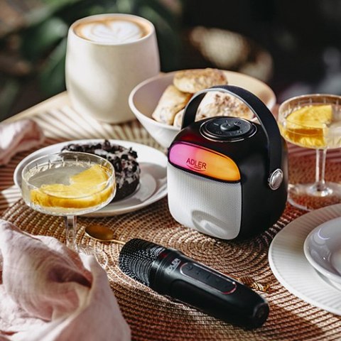 AD 1199 black Głośnik do karaoke z mikrofonem - sd/usb/aux/bluetooth