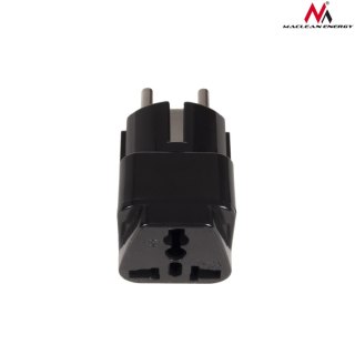 MCE155 46974 Adapter gniazdo UK na wtyk EU uniwersalny czarny