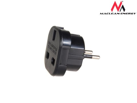 MCE72 Adapter gniazdo UK na wtyk EU czarny