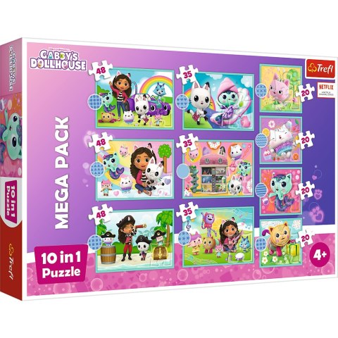 Puzzle - 10w1 - W świecie Gabi - Koci Domek Gabi - Trefl 96003 Puzzle - 10w1 - W świecie Gabi - Koci Domek Gabi - Trefl 96003