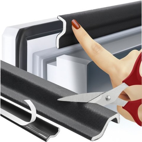 Uszczelka antyprzeciągowa czarna Ruhhy 26267