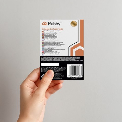 Uszczelka antyprzeciągowa czarna Ruhhy 26267