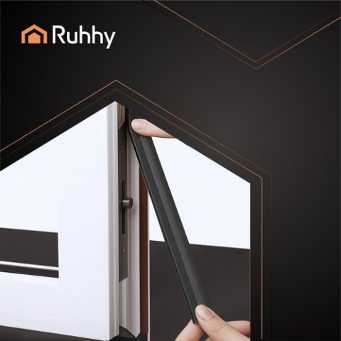 Uszczelka antyprzeciągowa czarna Ruhhy 26267