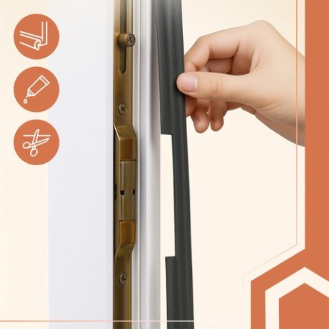 Uszczelka antyprzeciągowa czarna Ruhhy 26267