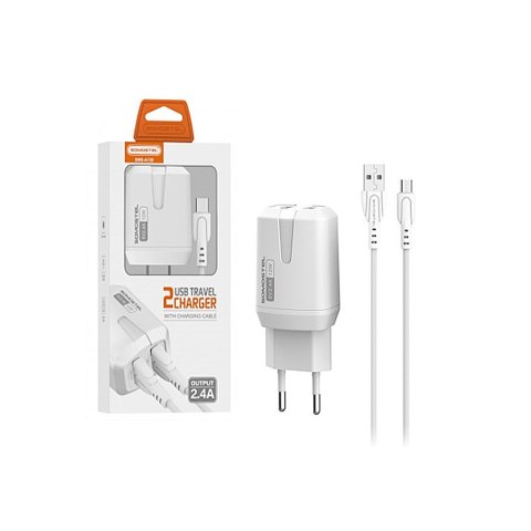 Ładowarka sieciowa microUSB 2400 mA Ładowarka sieciowa microUSB 2400 mA