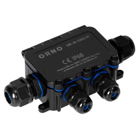 Puszka n/t HD IP68, 0,75-4,0mm? ,2 dławnice M20, 2 dławnice M16, układ T