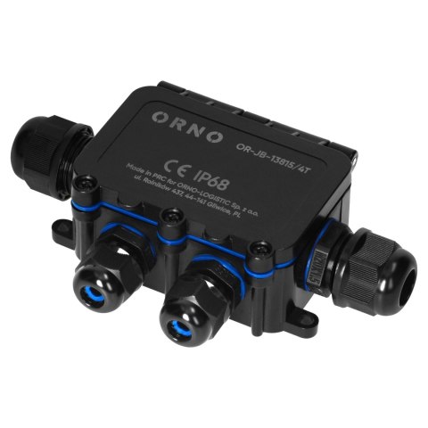 Puszka n/t HD IP68, 0,75-4,0mm? ,2 dławnice M20, 2 dławnice M16, układ T