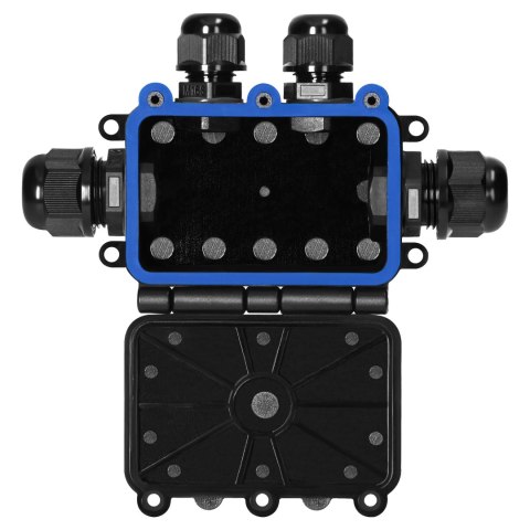 Puszka n/t HD IP68, 0,75-4,0mm? ,2 dławnice M20, 2 dławnice M16, układ T