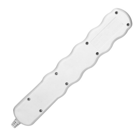 Rozgałęźnik z wyłącznikiem 5x2P+Z Schuko, biały