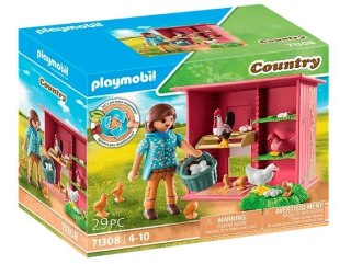 Zestaw z figurkami country 71308 kury z pisklętami