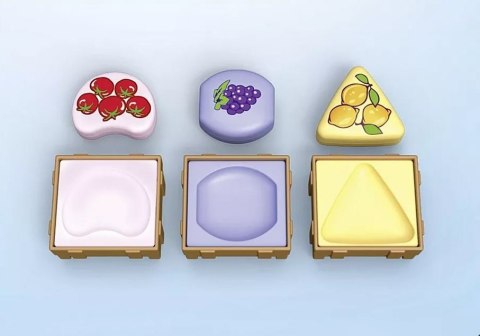 Zestaw z figurkami junior 71691 ekologiczny stragan z wózkiem widłowym