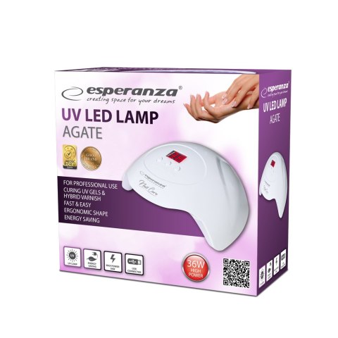 EBN010 Esperanza lampa uv led do lakieru hybrydowego agate 36w EBN010 Esperanza lampa uv led do lakieru hybrydowego agate 36w