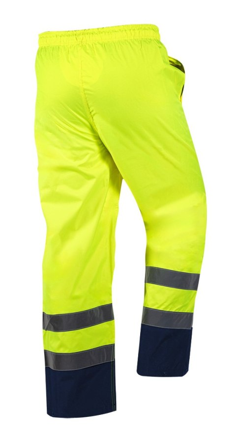 Spodnie robocze ostrzegawcze wodoodporne, żółte, rozmiar XXL
