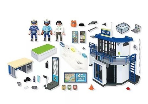 Zestaw action heroes 71874 posterunek policji z miejscem przesłuchań