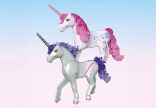 Zestaw z figurkami princess magic 71839 magiczna stajnia jednorożców dla mamy i źrebaka