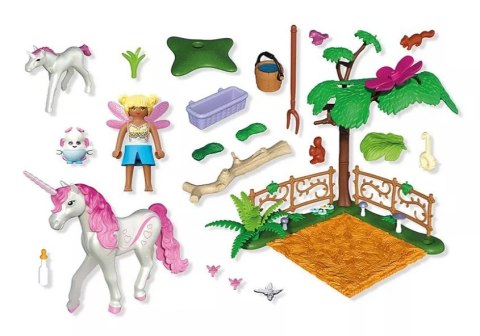 Zestaw z figurkami princess magic 71839 magiczna stajnia jednorożców dla mamy i źrebaka