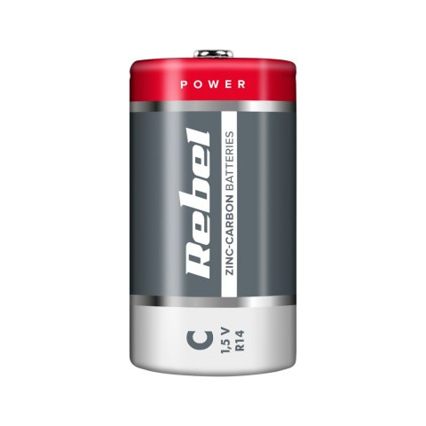 Baterie cynkowo węglowe REBEL R14 2szt/bl