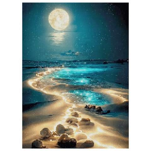 Haft diamentowy "Plaża" 40x30cm Maaleo 26769