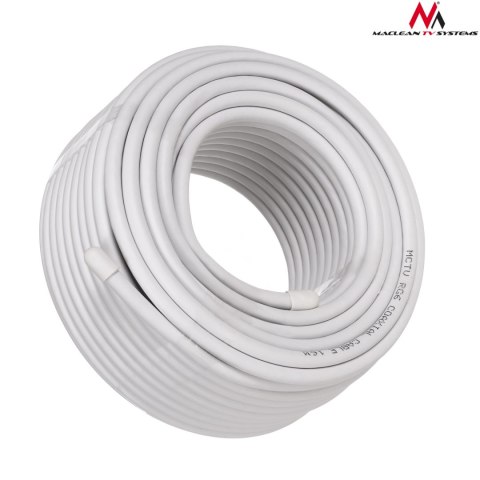Kabel przewód koncentryczny antenowy/satelitarny Maclean, 1.0CCS RG6, 25M, MCTV-574
