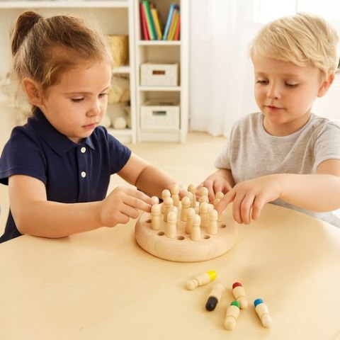 Szachy pamięciowe - drewniane Kruzzel 26251 Szachy pamięciowe - drewniane Kruzzel 26251