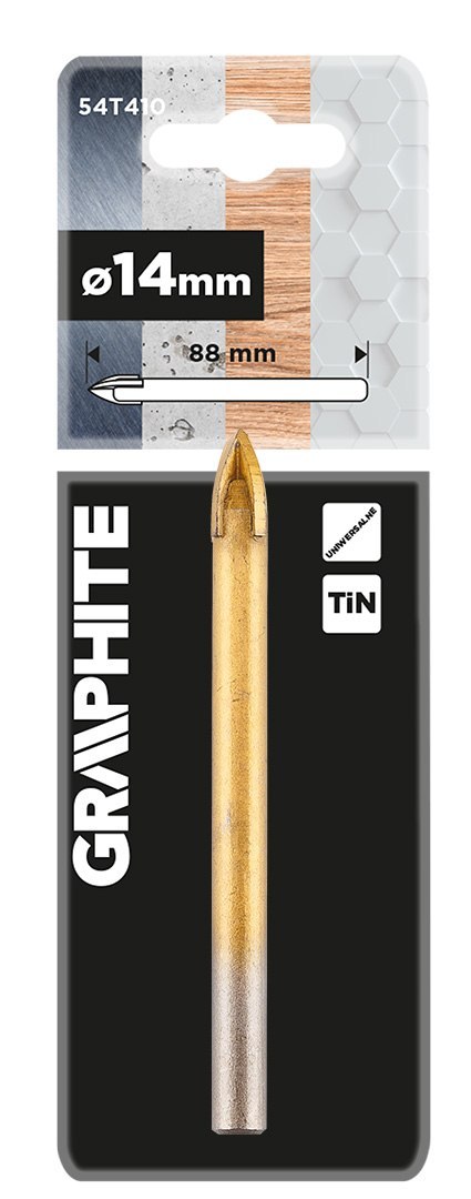 Wiertło uniwersalne TiN, 14 mm Wiertło uniwersalne TiN, 14 mm
