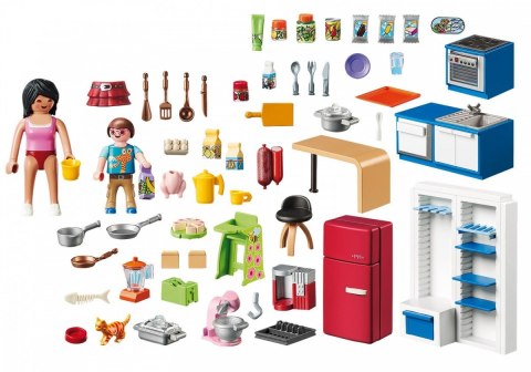 Zestaw z figurkami dollhouse 70206 rodzinna kuchnia Zestaw z figurkami dollhouse 70206 rodzinna kuchnia