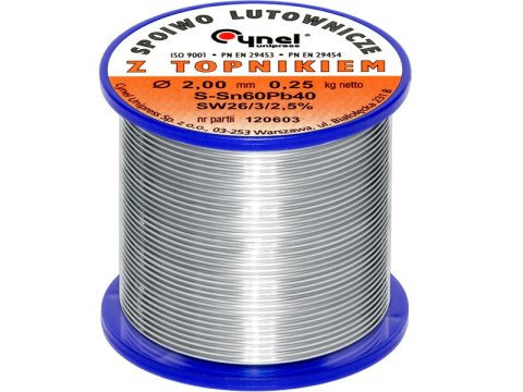 9629# Cyna 2,00/250g/spoiwo lc60-sw26 cynel 9629# Cyna 2,00/250g/spoiwo lc60-sw26 cynel