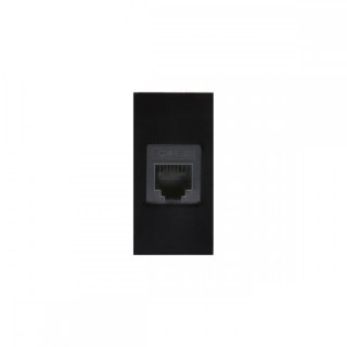 Gniazdo LAN Maclean, pojedyncze, czarne, MCE725B