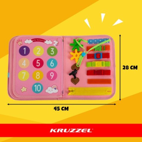 Książeczka manipulacyjna - różowa Kruzzel 26880